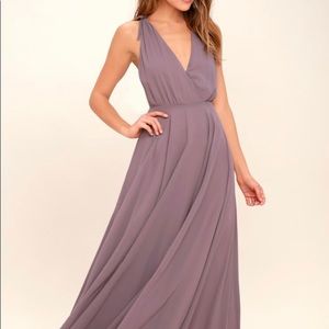 Lulu’s Dance the Night Away Purple Maxi Dress, L